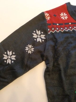 Jersey Navideño Estampado Árbol Talla M