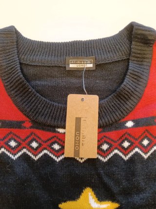 Jersey Navideño Estampado Árbol Talla M