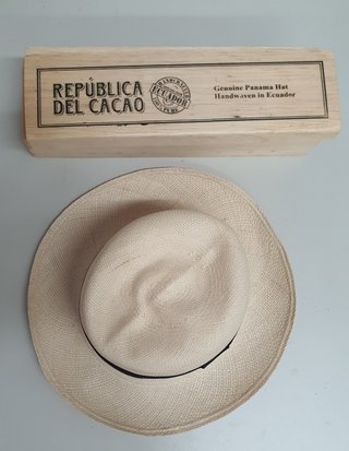 Sombrero Panamá Ecuador Paja Toquilla Beige