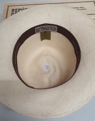 Sombrero Panamá Ecuador Paja Toquilla Beige