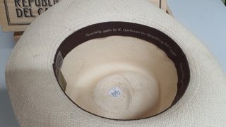 Sombrero Panamá Ecuador Paja Toquilla Beige