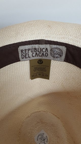 Sombrero Panamá Ecuador Paja Toquilla Beige