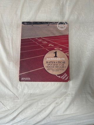Libro Matemáticas 1 Bachillerato Anaya