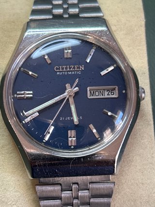 Citizen Automático 21 Joyas Esfera Azul