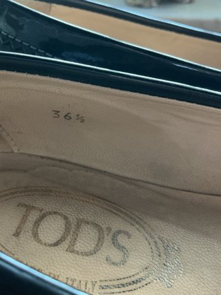 Mocassini Tod's neri in vernice