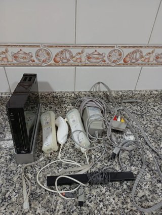 Consola Wii Negra Completa