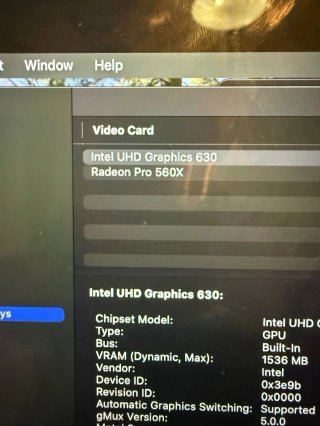 Macbook Pro 15” 2018 Plata