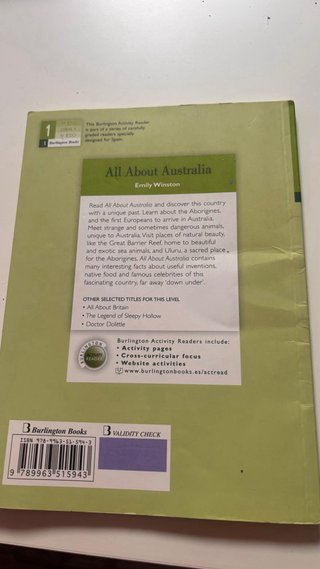 Libro All About Australia - Burlington Books