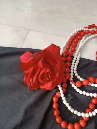 Mantón Flamenca Negro Bordado + Accesorios