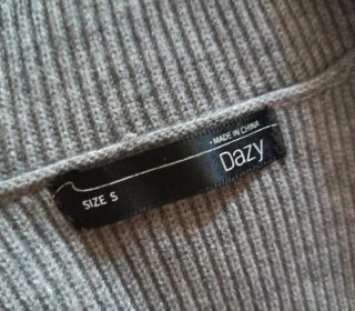 Cardigan grigio zip