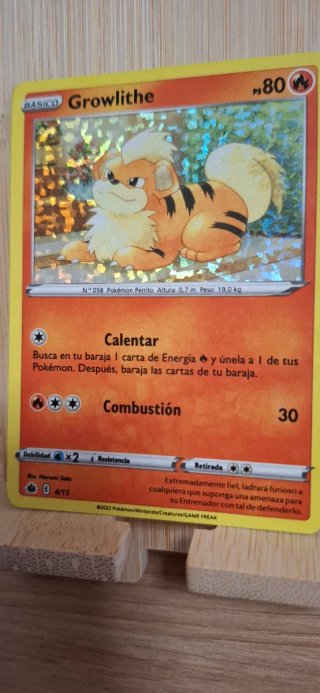 Carta Pokémon Growlithe Básico 058/15