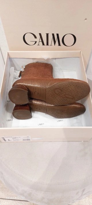 Botines de piel Gaimo bronze -dorado