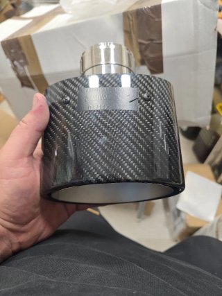 Punta de Escape Carbono Oval para Audi