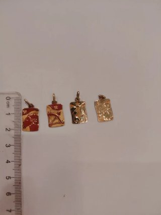Colgantes Horóscopo Bañados en Oro