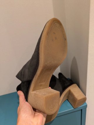 Botines de Piel N°36 con Tacón 7cm