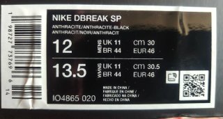 Nike Dbreak SP Talla 46 Beige/Gris