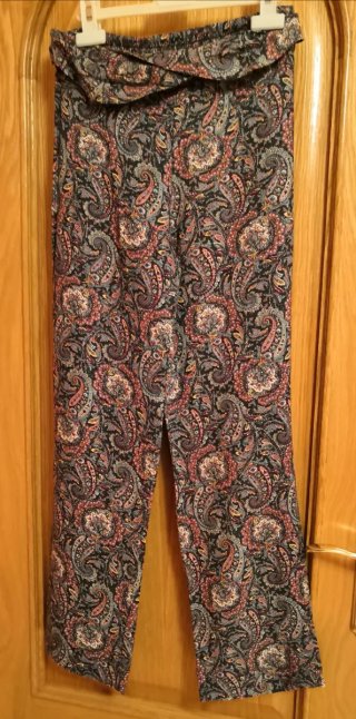 Pantalón Ancho Estampado Oysho