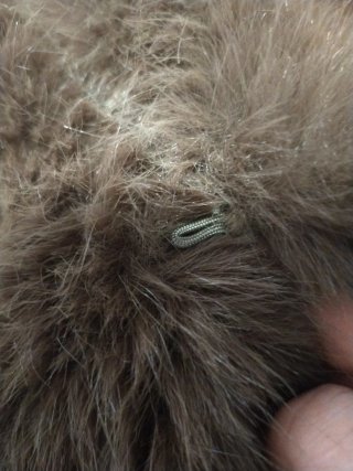 Abrigo de pelo marrón