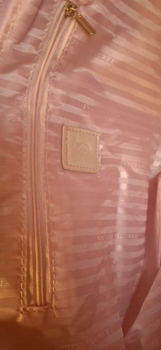 Bolso Tote Victoria's Secret Rosa y Blanco