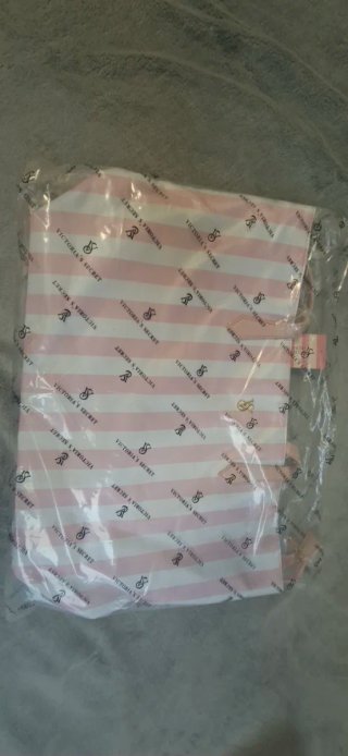 Bolso Tote Victoria's Secret Rosa y Blanco