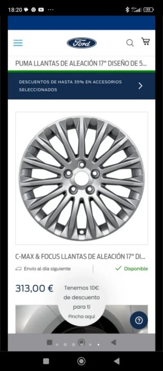 PRECIO IMBATIBLE Llantas Ford de varios modelos 17