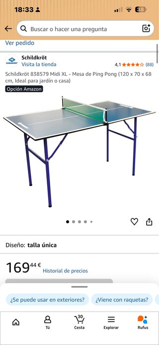 Mesa de Ping Pong Schildkröt Midi XL