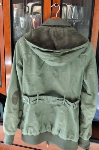 Parka Verde Militar con Capucha