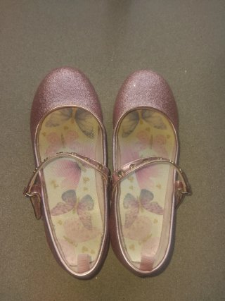 Zapatos de Niña con Purpurina talla 32