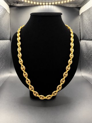Cadena Calabrote Laminada en Oro 18k 70cm