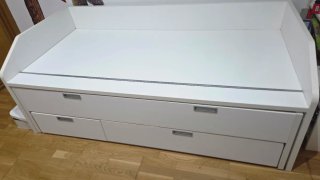 Cama Nido Blanca con Cajones