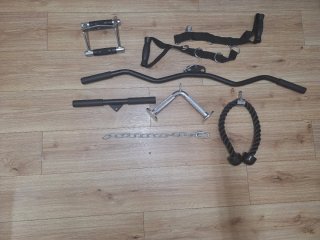 Set de 7 Accesorios para Máquina de Gimnasio