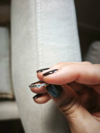Anillo de compromiso con diamante