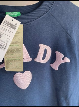 Sudadera juvenil READY azul y rosa