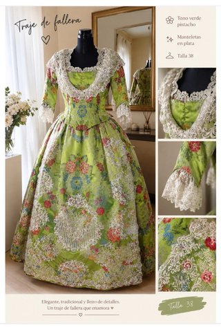 Traje de Fallera Siglo XVIII Talla 38