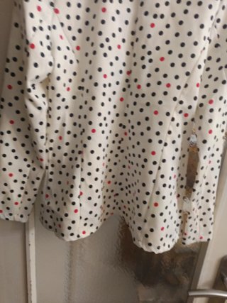 Americana Blanca con Lunares Talla S