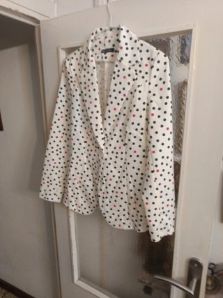 Americana Blanca con Lunares Talla S