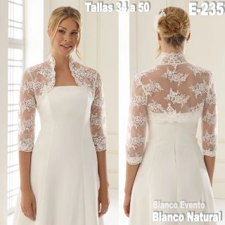 Chaqueta Novia Encaje Talla 38