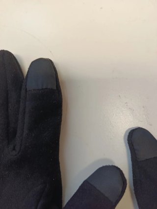 Guantes de tela negros