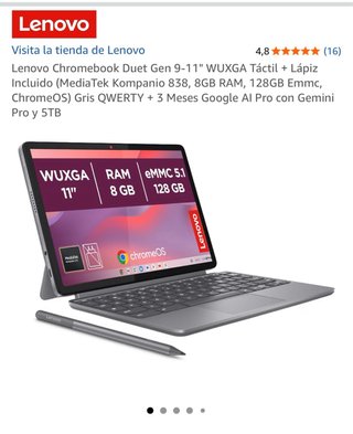 Lenovo Chromebook Duet Gen 9-11 Gris