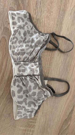 Sujetador Touche animal print gris/blanco T. S