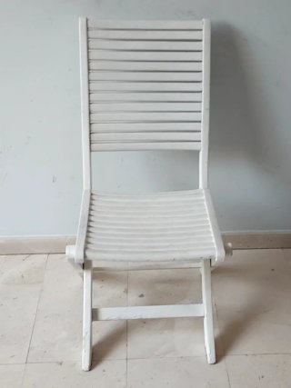 Sillón Plegable de Madera teca Blanco