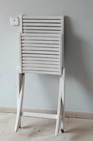 Sillón Plegable de Madera teca Blanco