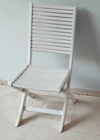 Sillón Plegable de Madera teca Blanco