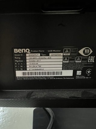 Monitor Benq Negro