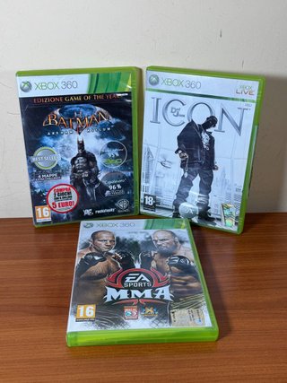 Lotto 3 Giochi Xbox 360: Batman, MMA, Def Jam