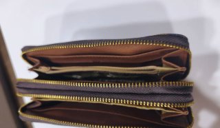 Cartera Louis Vuitton Damier Doble Cremallera