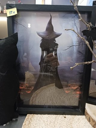 Lienzo Bruja Halloween