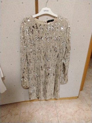 Vestido lentejuelas Mango talla S