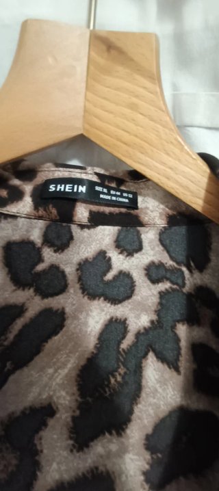 Vestido Camisero Largo Animal Print XL