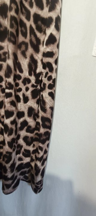 Vestido Camisero Largo Animal Print XL